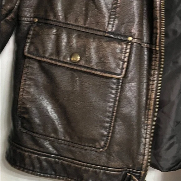 Bass Dark Brown Leather Jacket - Picture 6 of 8